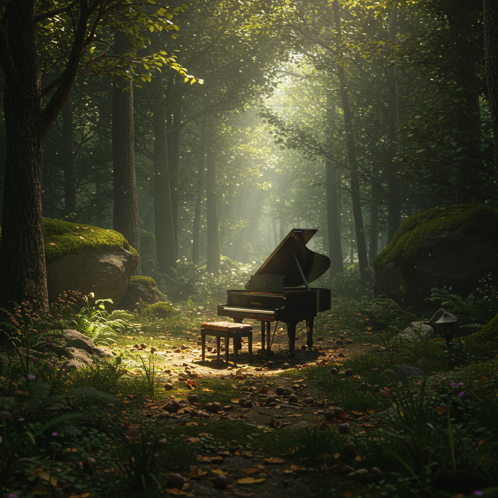 森の中のピアノ